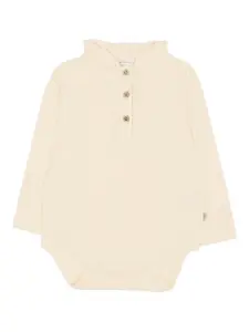 Боди с длинными рукавами и оборками Bamboom, светло-бежевый