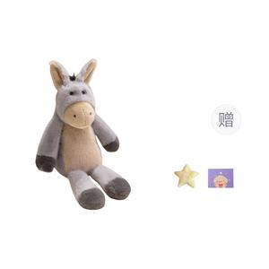 Милые эмоциональные гладкие ослики маленькие животные плюшевые куклы высота 45см OU DI PIG