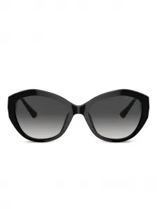 Солнцезащитные очки в геометричной оправе Jimmy Choo, черный