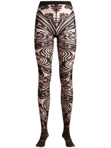 ETRO колготки Paisley Tattoo, черный