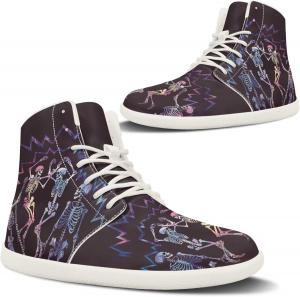 Pugasmiru Женские кроссовки для хайкинга с принтом огненной машины, спортивная обувь для активного отдыха, ходьбы и трейлраннинга, с белой подошвой