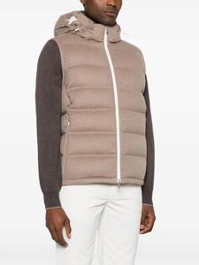 Стеганый жилет Brunello Cucinelli, коричневый