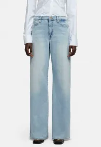 Много широких штанин без кроя 7 For All Mankind, Light Blue