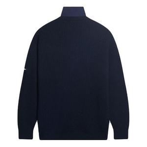 Свитер layered tromp loeil knit sweater 'navy' Balenciaga, синий