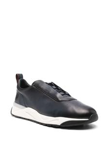 Santoni кожаные кроссовки, синий