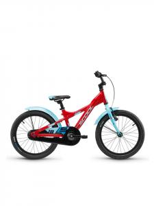 S'COOL Детский велосипед XXlite 18 дюймов, 1 скорость | от 5 лет | Красный/Светло-голубой
