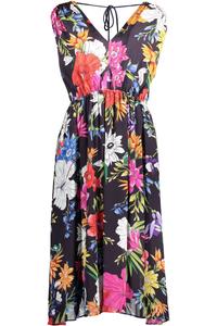 Синее вискозное женское платье Gant