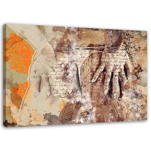 Картина на холсте Feeby Frauenkörper Abstrakt, бежевый