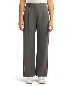 Брюки широкие в тонкую полоску с высокой талией для юниоров BCX