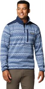 Columbia мужская толстовка Sweater Weather Printed Half Zip II, Dark Mountain Madras Multi