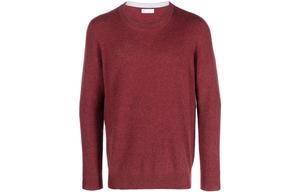 Свитер Crew neck Cashmere Jumper Brunello Cucinelli, красный