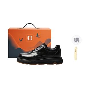 Повседневные туфли мужские черные BOSSSUNWEN, черный/Limited Box (Gift Included)