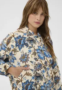 Стеганая куртка-бомбер maisey Cream, Earthy Floral Paisley