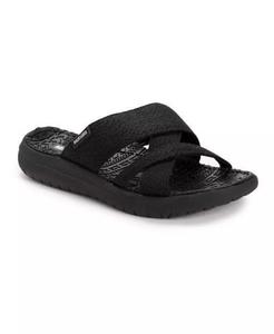 Женские шлепанцы через плечо Sassy MUK LUKS, черный