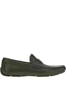 Кожаные мокасины с прорезями для пенни Ferragamo, коричневый