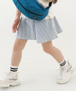 Юбки длиной 1/4 с принтом по всей поверхности. Юбки длиной 1/4. 25SS Devirock, цвет 009-Stripe-Blue