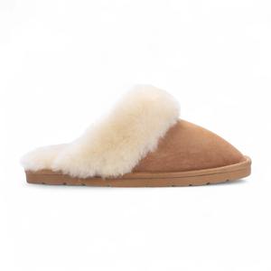 Замшевые зимние тапочки-мюли для дома Truclothing, коричневый