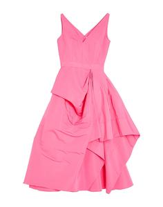 Платье миди Mcqueen, фуксия