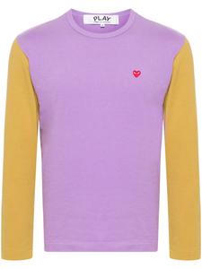 Футболка с нашивкой Comme Des Garçons Play, фиолетовый