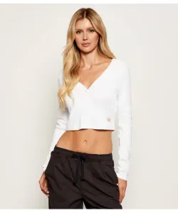 Блуза Cropped fit Calvin Klein Jeans, белый