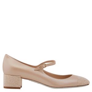 Rene Caovilla Kristen туфли-лодочки с кристальными украшениями Rene' Caovilla, бежевый/золотистый