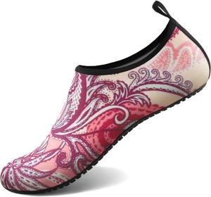 Водные тапочки для женщин и мужчин, быстро сохнущие акваноски для плавания, пляжа, занятий йогой, спорта, аксессуары для бассейна и кемпинга, необходимые для взрослых и молодежи, размеры Athmile, розовый