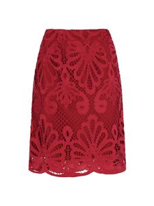 Юбка до колена faina, цвет wine red