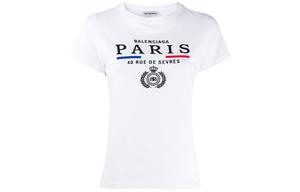 Футболка женская Balenciaga с принтом, белый