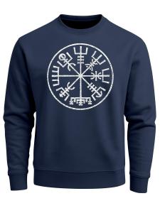 Толстовка Neverless Vegvisir 1, темно-синий