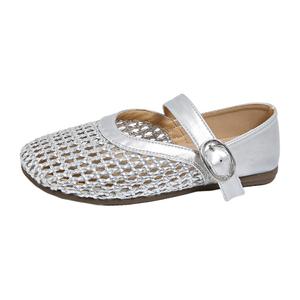 Туфли Мэри Джейн на плоской подошве женские Boldi Kuki, Silver