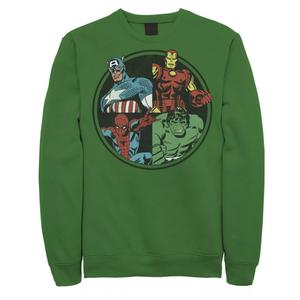 Мужской классический свитшот с плакатом и групповым снимком Marvel Avengers