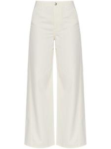Расклешенные брюки с застежкой на пуговицы спереди Rag & bone, белый