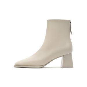Ботинки на каблуке 5,5 см женские HARSON, экрю