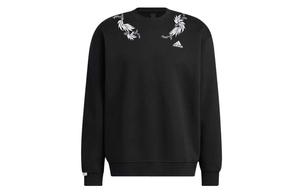 Adidas Свитшот LABEL Unisex Black Crew Neck Moderate Regular