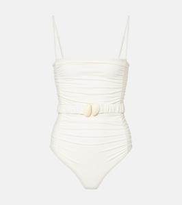 Купальник с поясом Whispering Tides Johanna Ortiz, экрю