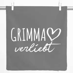 Декоративная наволочка Huuraa с изображением влюбленного Гриммы, подарок, 40x40 см, серый стальной хлопок, украшение для подушки Grimma Hellweg Druckerei