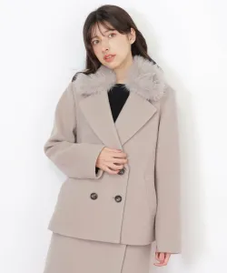 Куртка с воротником из искусственного меха Jill By Jill Stuart, цвет Mocha