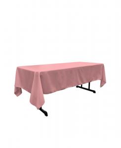 Большая прямоугольная скатерть - 60x144 см, полиэстеровый поплин, для банкетов, праздников и повседневных обедов Slickblue, Dusty rose