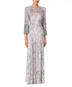 Платье нимфы Jenny Packham, серебряный