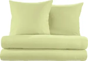 Комплект постельного белья Wertingen, 4 предмета, цвет яблочно-зеленый, 2 шт., 135x200 см + 2 шт., 80x80 см Erwin Müller