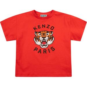 Футболка SS25 Orange Kids' KENZO, оранжевый