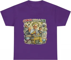 Футболка с принтом — COVID was A Lie