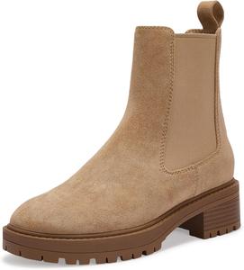 Женские ботинки Chelsea CosyFever с низким каблуком, на каждый день, осень-зима 2025, Light Tan