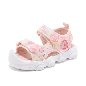 Детские сандалии с низкой подошвой, устойчивые к истиранию, с амортизацией, для детей от 3 до 7 лет ABC KIDS, розовый