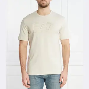 Футболка стандартного кроя Ea7, бежевый