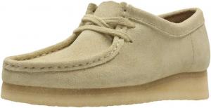 Женские лоферы Clarks Wallabee из телячьей кожи, бежевый