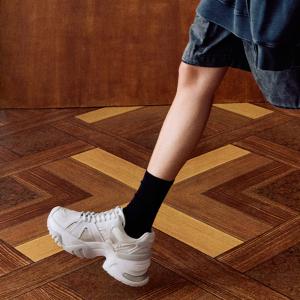 Массивные кроссовки с контрастной сетчатой отделкой Charles & Keith, цвет White