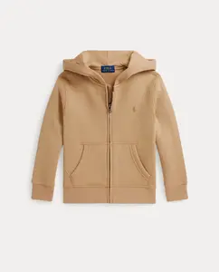 Унисекс-толстовка с капюшоном и молнией Polo Ralph Lauren, бежевый