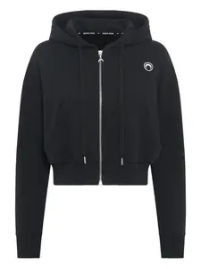 Толстовка на молнии с логотипом "Луна" Marine Serre, черный