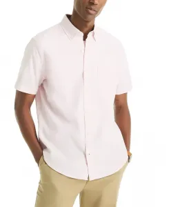 Мужская рубашка с коротким рукавом на пуговицах из оксфордской ткани Nautica, фиолетовый